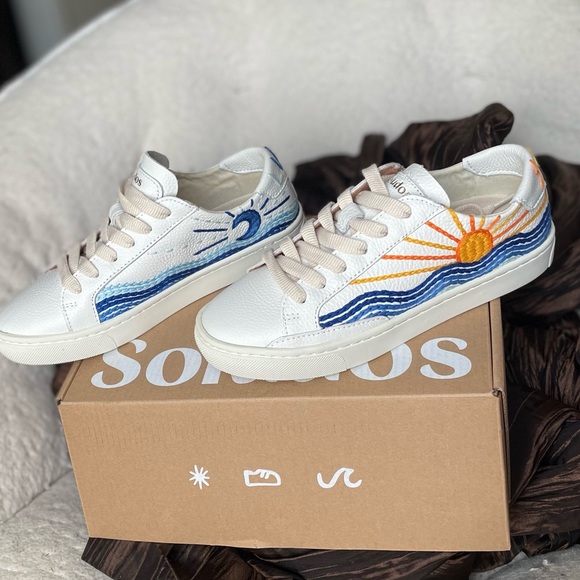 NIB Soludos Sunrise Sunset Sneaker Womens Size 5 (Kids Size 3) - Picture 4 of 7